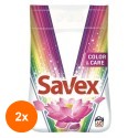 Set 2 x Detergent Automat Savex Color Care, 60 Spalari, 6 Kg