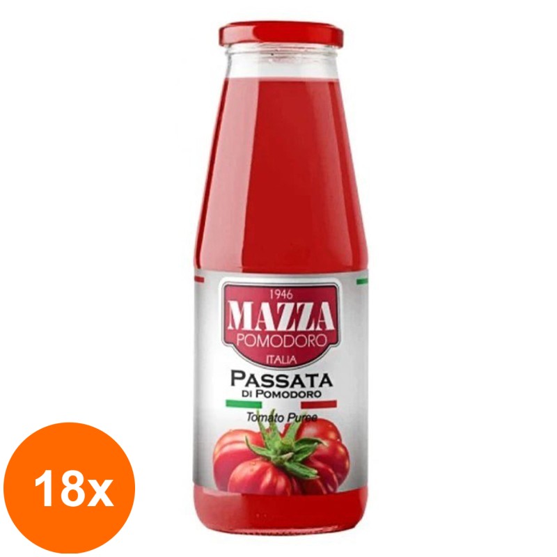 Set 18 x Suc de Rosii Passata Mazza 680 g