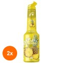 Set 2 x Pulpa Ananas 100% Concentrat Piure Fructe Mixer 1 l