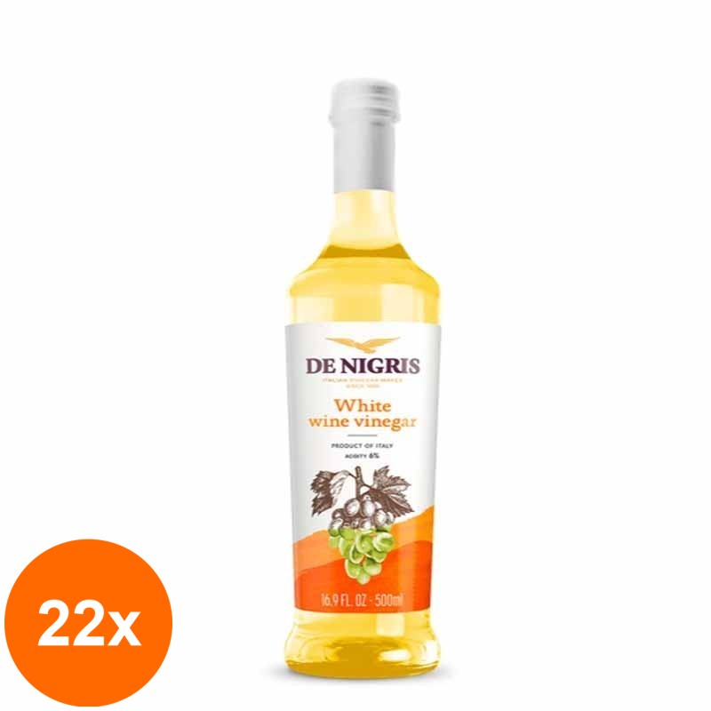 Set 22 x Otet din Vin Alb 6% De Nigris 500 ml