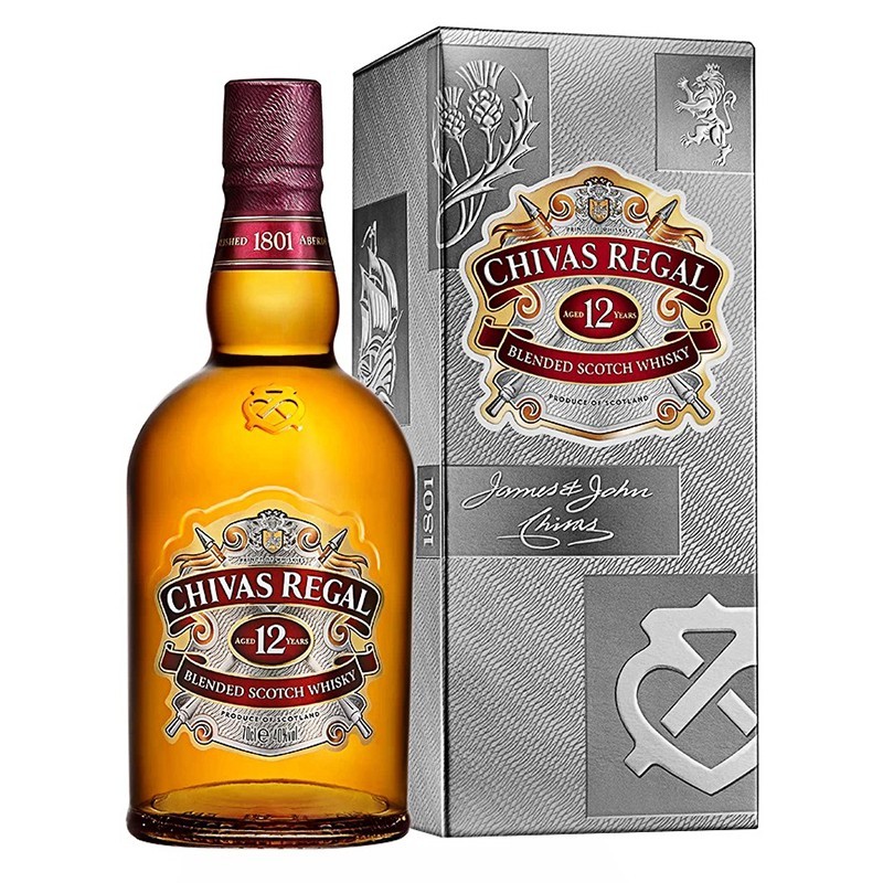 Set 2 x Whisky Chivas Regal 12 Ani in Cutie Carton 40% Alcool, 0.5 l