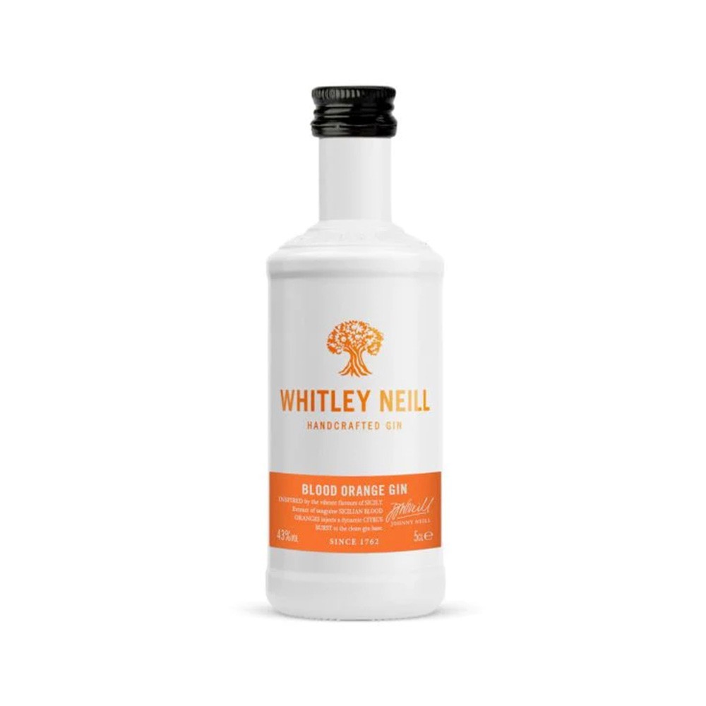 Set 9 x Gin Whitley Neill, Blood Orange, 43% Alcool, Miniatura, 0.05 l