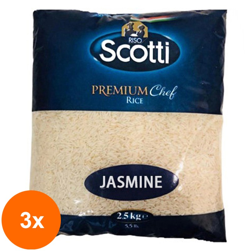 Set 3 x Orez Premium Chef Scotti, Jasmine, 2.5 kg