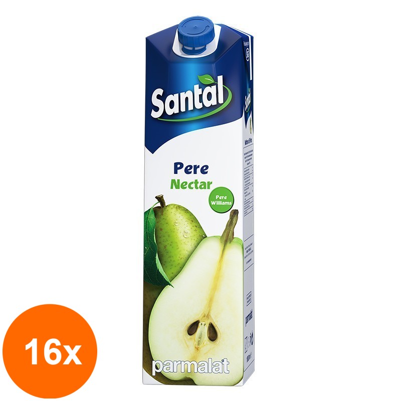 Set 16 x Nectar de Pere 50%, Santal, 1 l