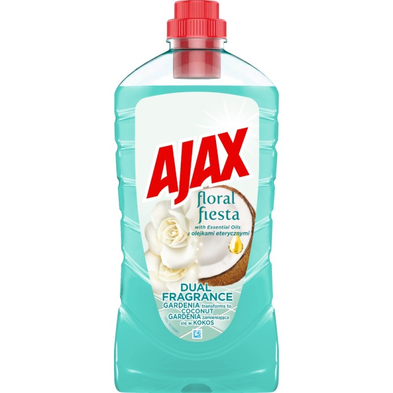Detergent Universal Multisuprafete Ajax Floral Fiesta Dual Fragrance, Gardenia si Cocos, 1l