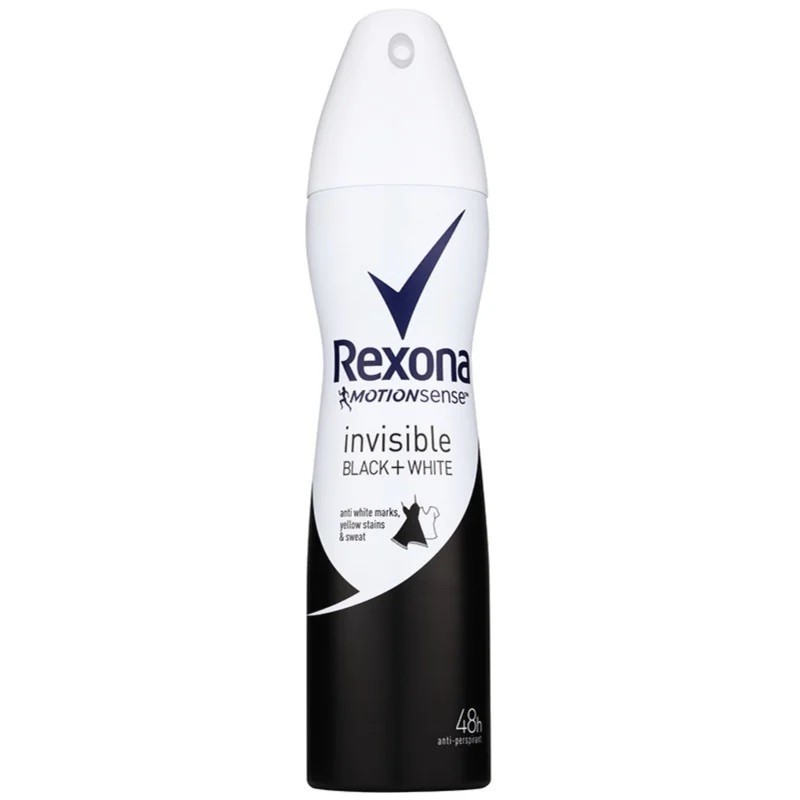 Deodorant Antiperspirant Spray Rexona Invisible Black&White, 150 ml