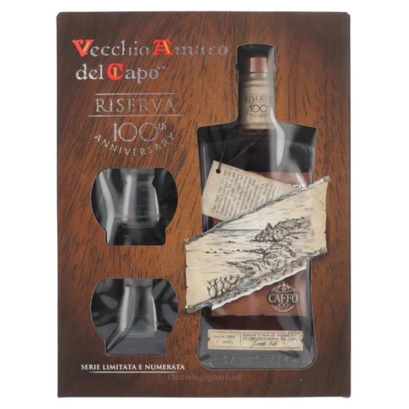 Vecchio Amaro Del Capo Riserva, Caffo, Digestiv 37,5% Alc., 0.7 l + 2 Pahare Cadou