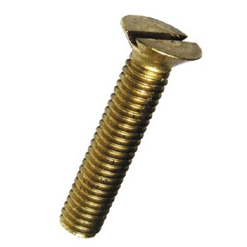 Surub cu Cap Inecat Crestat DIN 963, Alama Surub cu Cap Inecat Crestat DIN 963, Alama