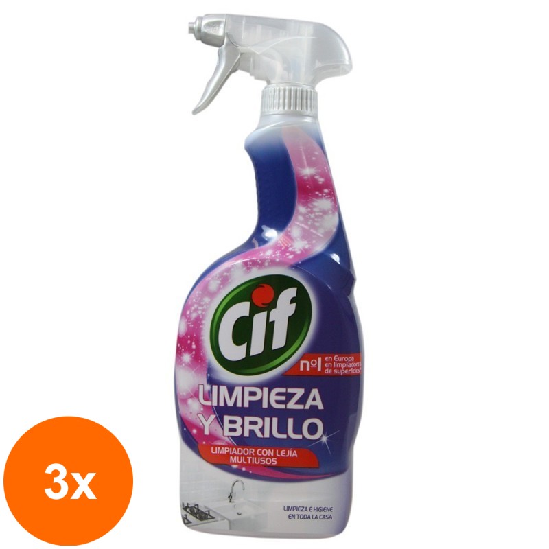 Set 3 x Detergent Spray Cif Universal pentru Multisuprafete, 750 ml