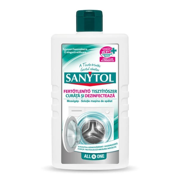 Set 2 x Dezinfectant pentru Masina de Spalat Sanytol 250 ml