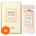 Set 2 x 90 ml Apa de Parfum Bi-es Miss Viviane, pentru Femei