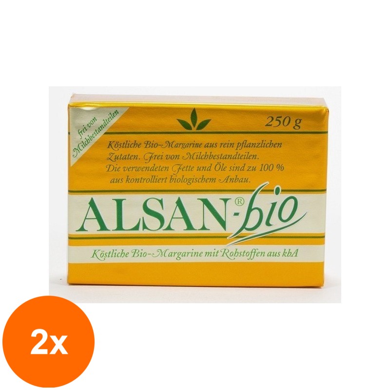 Set 2 x Margarina Bio Alsan , 250 g