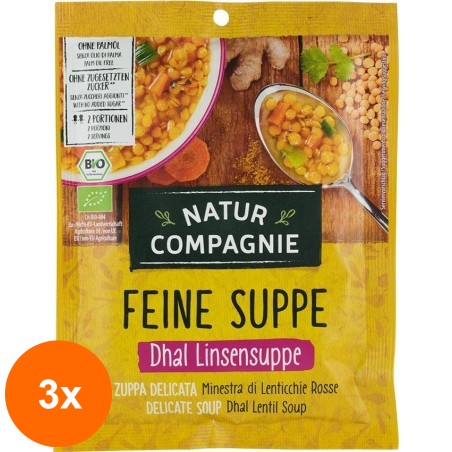 Set 3 x Supa Crema Bio de Linte, 60 g Natur Compagnie...