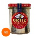 Set 5 x Sardine in Ulei de Masline a la Antigua Ortiz, Borcan, 190 g