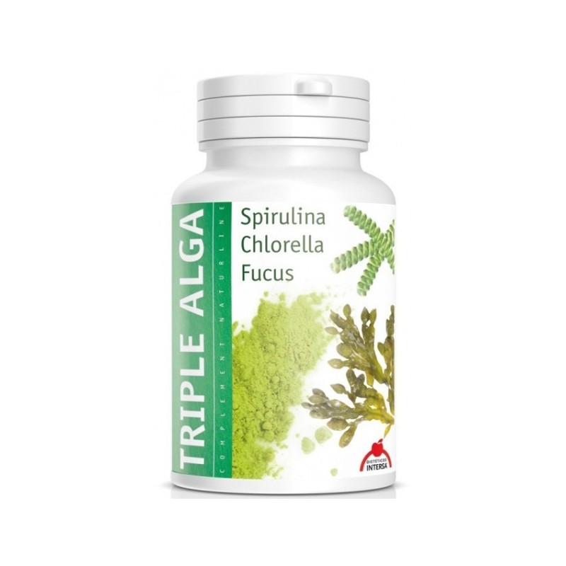 Triplu Alge Spirulina, Chlorella, Fucus, 46.8 g, Dieteticos Intersa