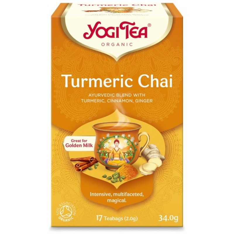 Ceai BIO cu Turmeric, Curcuma, 17 Pliculete, 34 g, Yogi Tea
