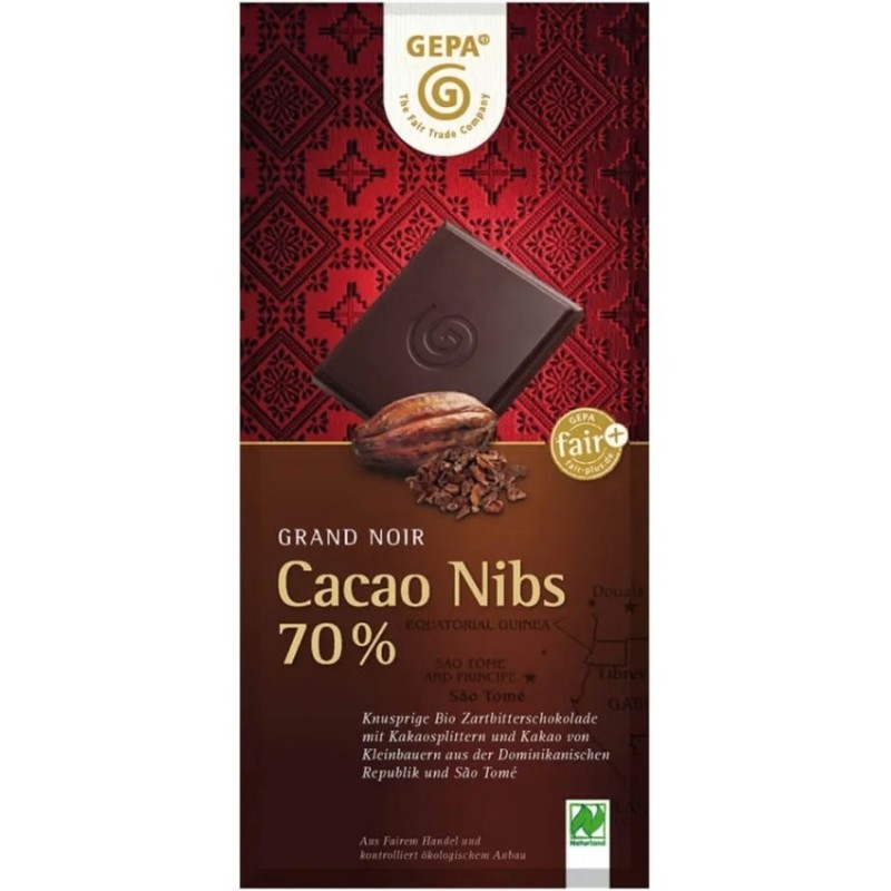Ciocolata Amaruie BIO, 70% Cacao, 100 g, Gepa