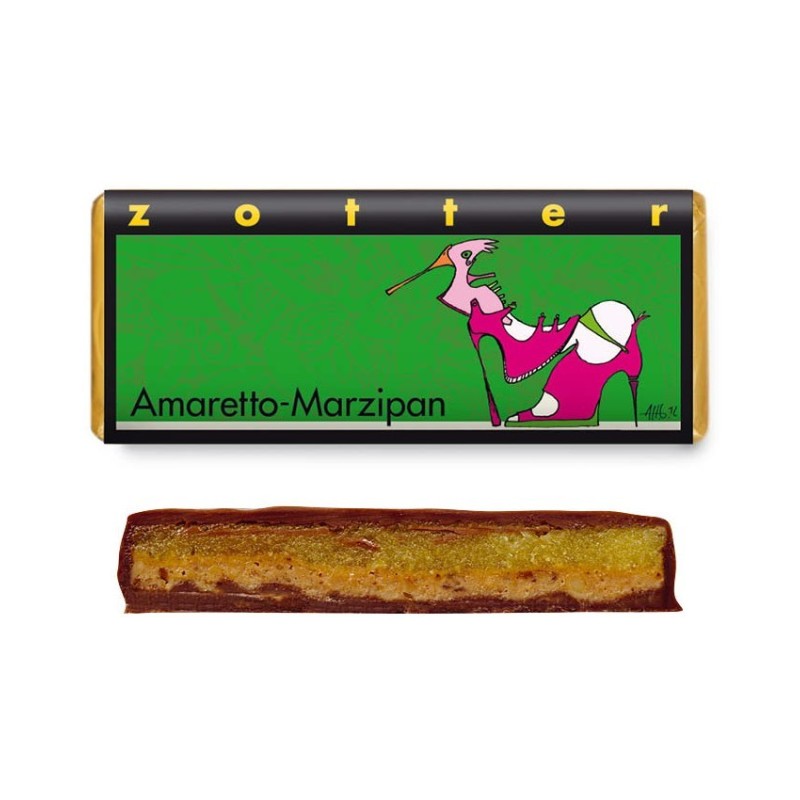 Ciocolata BIO cu Amaretto si Martipan, 70 g, Zotter