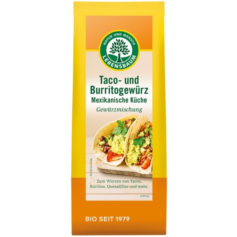 Condiment BIO pentru Taco si Burrito, 50 g, Lebensbaum