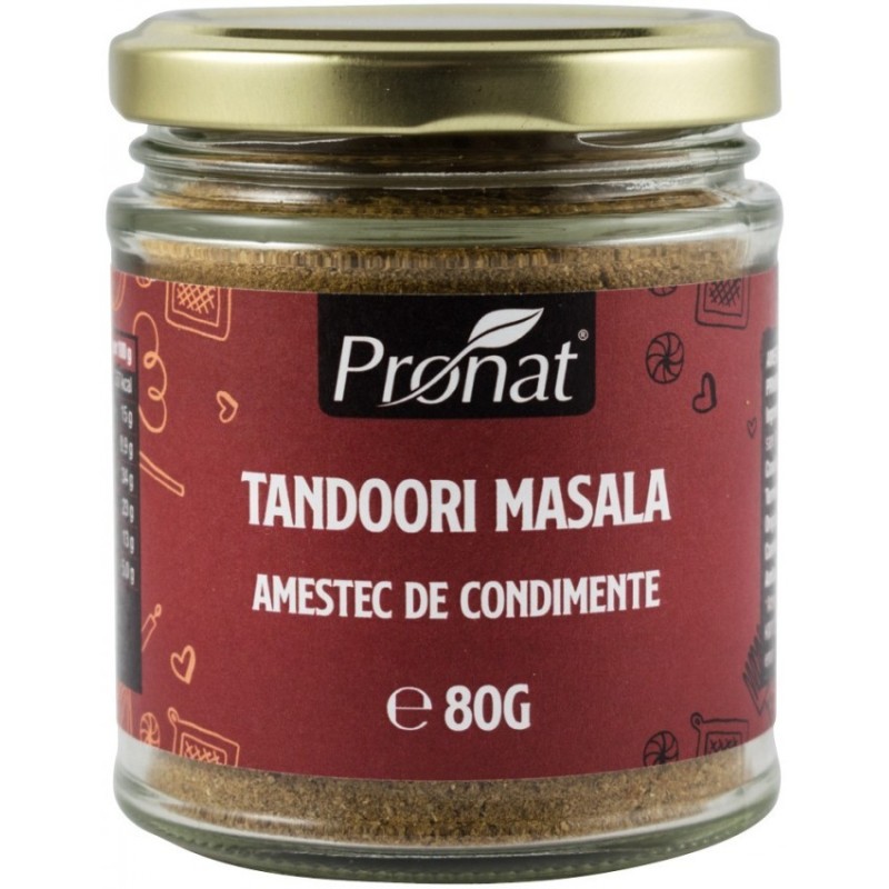 Amestec de Condimente, Tandoori Masala, 80 g, Pronat