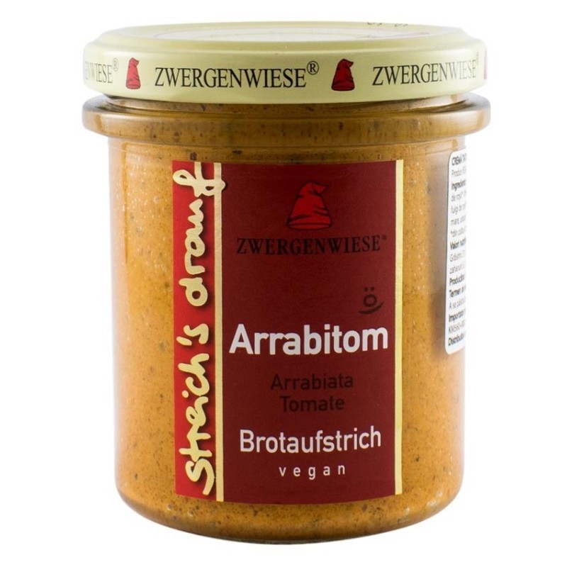 Crema Tartinabila BIO Vegetala, Arrabitom, 160 g, Zwergenwiese