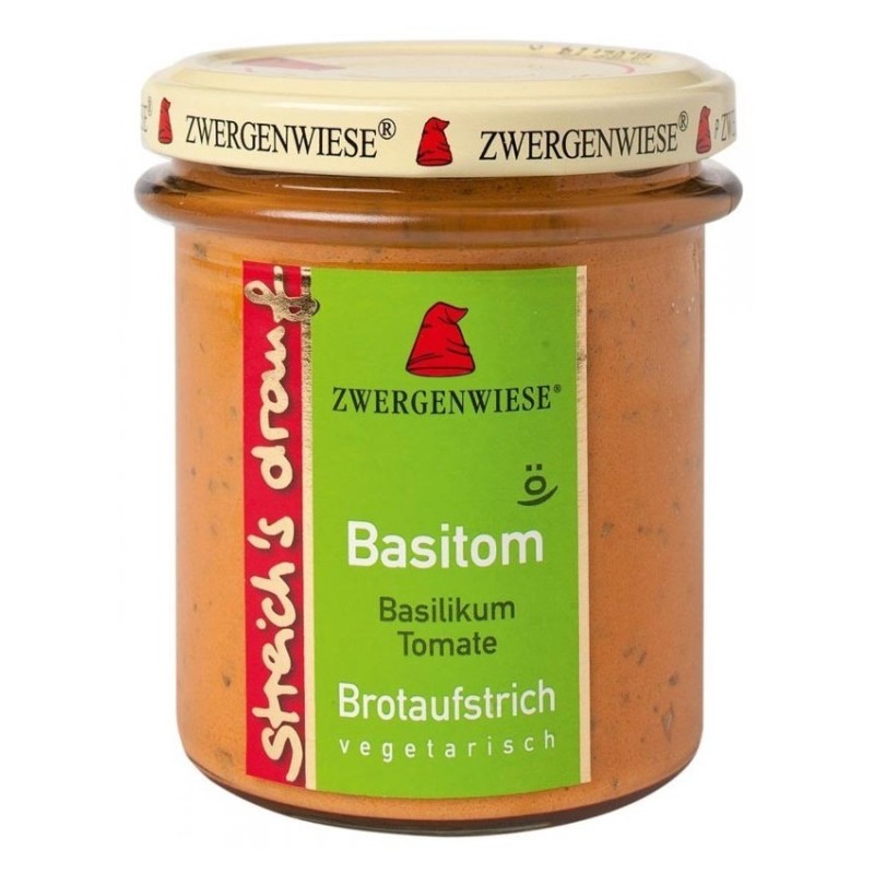 Crema Tartinabila BIO Vegetala, Basitom, 160 g, Zwergenwiese