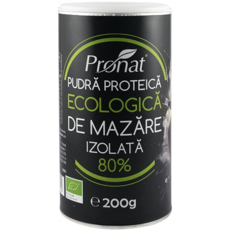 Pudra Proteica BIO de Mazare, Izolata, 200 g, Pronat