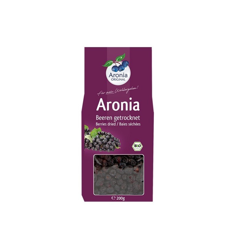 Fructe BIO de Aronia Uscate, 200 g, Aronia Original