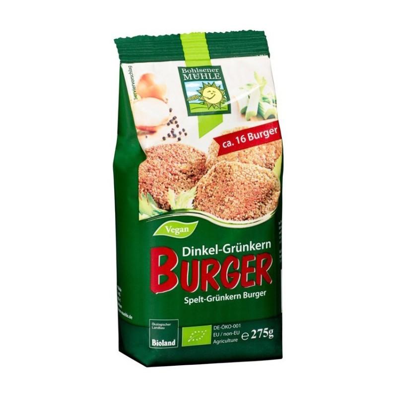 Premix BIO pentru Burgeri cu Cereale si Grau Spelta Germinat, 275 g, Bohlsener Muhle
