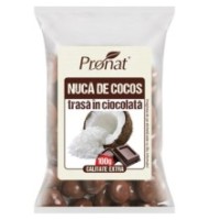 Nuca de Cocos Trasa in Ciocolata, 100 g, Pronat