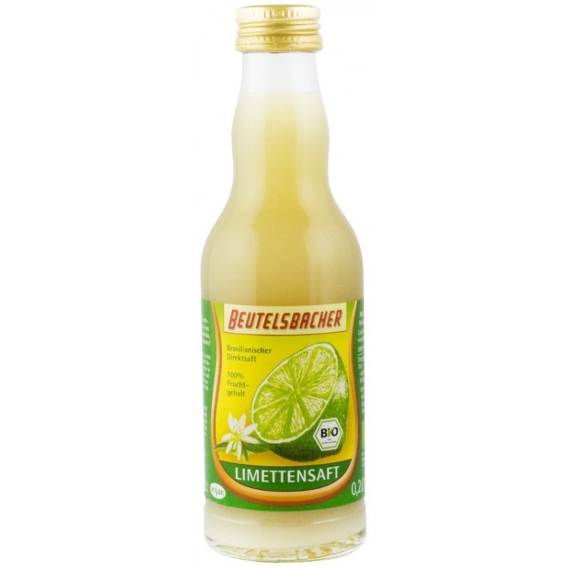 Suc BIO din Lamaie Verde, Nefiltrat, 200 ml, Beutelsbacher