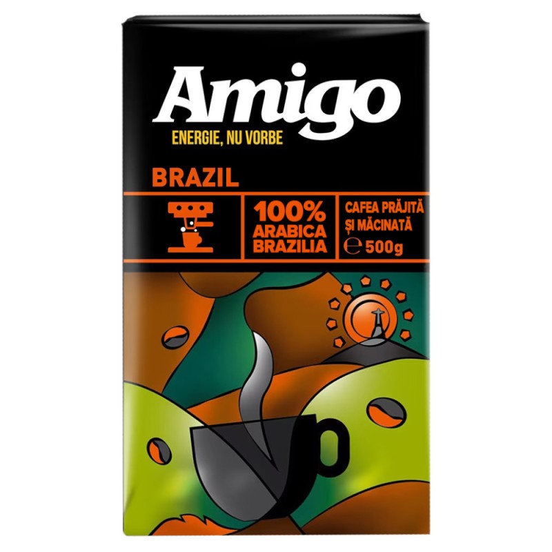 Cafea Prajita si Macinata Amigo Brazil, 500 g