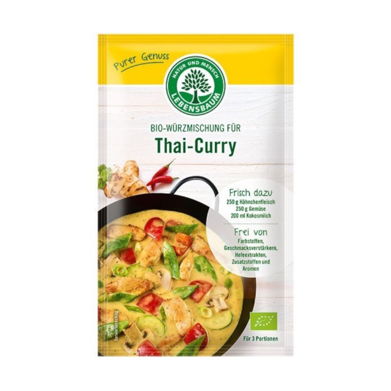 Amestec BIO de Condimente pentru Thai-curry, 23 g, Lebensbaum