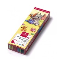 Plastilina Remodelabila, 10 Culori Cutie Carton 200 g Elefant