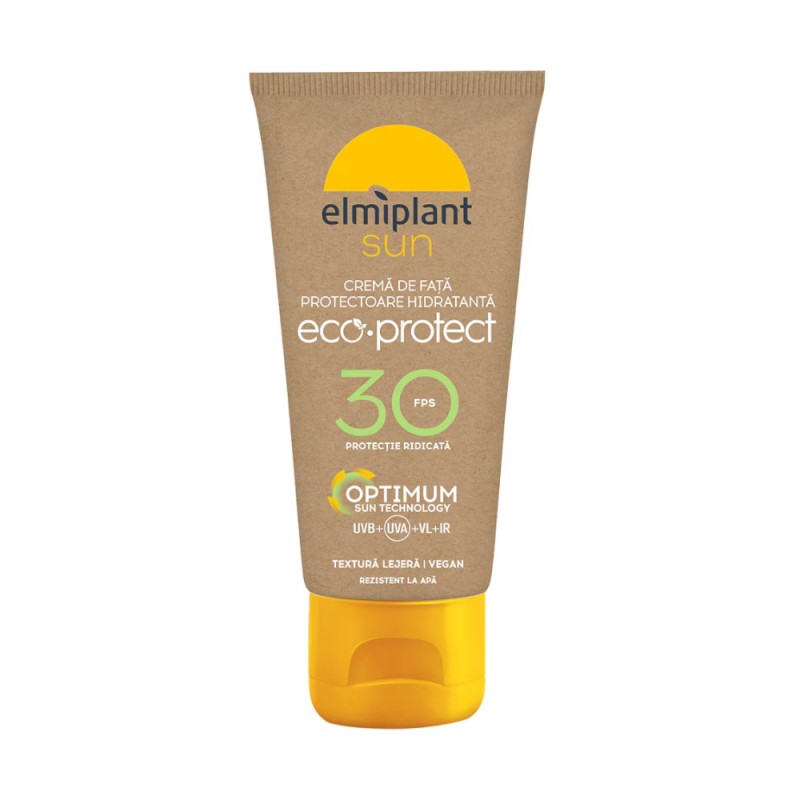 Crema de Fata cu Protectie Solara Elmiplant Sun Face Cream Eco, SPF 30, 50 ml