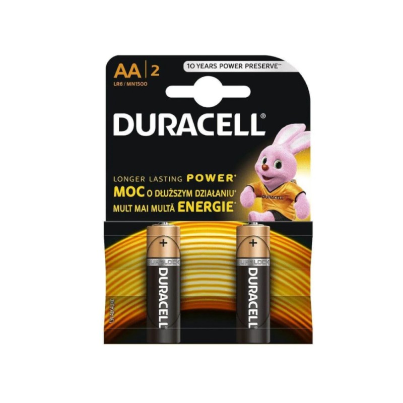 Baterii Alcaline Duracell Turbo Max AA/R6, Blister 2 Bucati