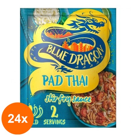 Set 24 x Sos Pad Thai Stir Fry Blue Dragon, Plic, 120 g...