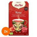 Set 2 x Ceai Bio de Trandafiri, Yogi Tea, 17 Plicuri, 34 g