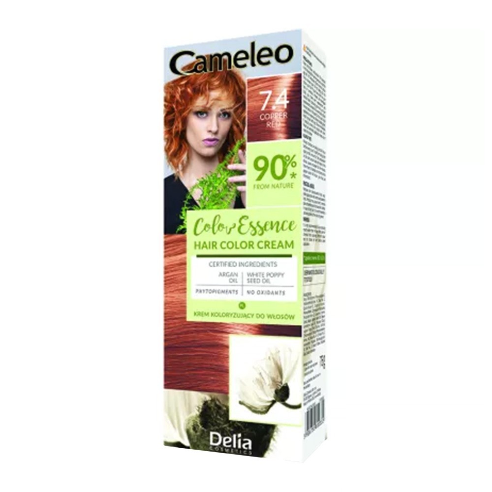 Set 3 x Vopsea de Par Cameleo Color Essence 7.4 Copper Red, 75 g