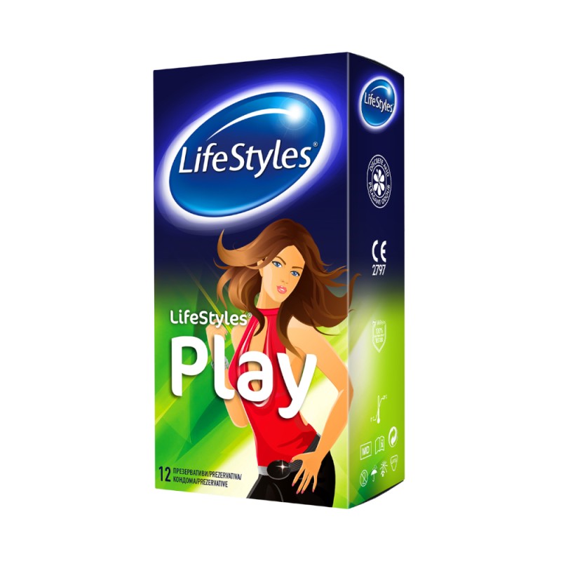 Prezervative LifeStyles Play, 12 Buc