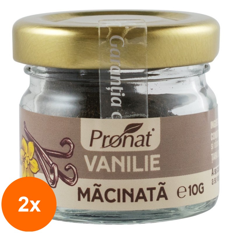 Set 2 x Vanilie Macinata, 10 g, Pronat