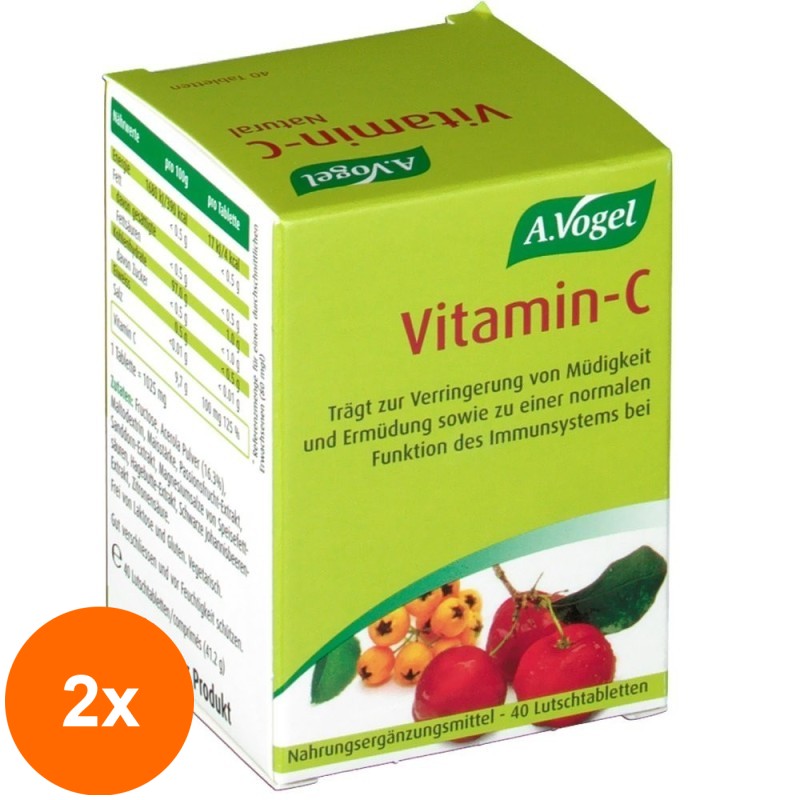 Set 2 x Vitamina C Naturala, 41.2 g, A.Vogel