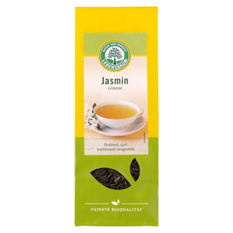 Ceai BIO Verde cu Iasomie, 75 g, Lebensbaum