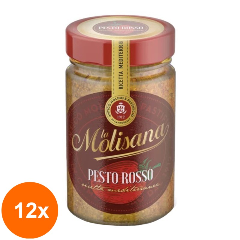 Set 12 x Pesto Rosso La Molisana, 190 g