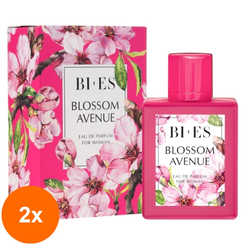 Set 2 x 100 ml Parfum Bi-es Blossom Avenue, pentru Femei