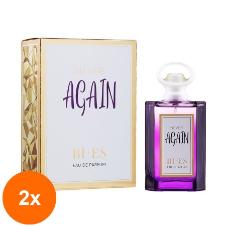 Set 2 x 100 ml Apa de Parfum Bi-es Never Again, pentru Femei...