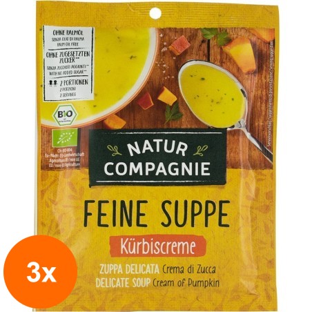 Set 3 x Supa Crema Bio de Dovleac, 40 g Natur Compagnie...