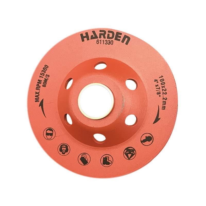 Disc Diamantat Turbo, pentru Polizat, Industrial, Harden, 100 mm, 22.2 mm