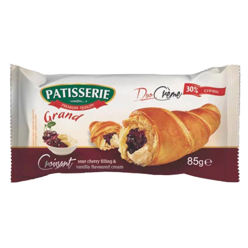 Croissant cu Crema de Cirese si Vanile Patisserie Duo, 85 g