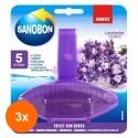 Set 3 x Odorizant WC Sano Bon Purple Lavender, 55 g